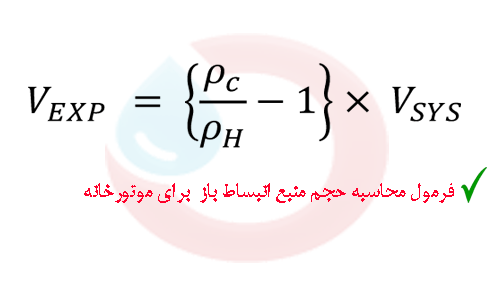 فرمول محاسبه منبع انبساط باز